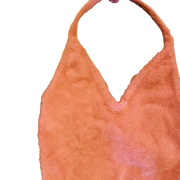 Whitney Simmons x Gymshark Eyelash Knit Canyon Red Halter Top Size S - Picture 6 of 9